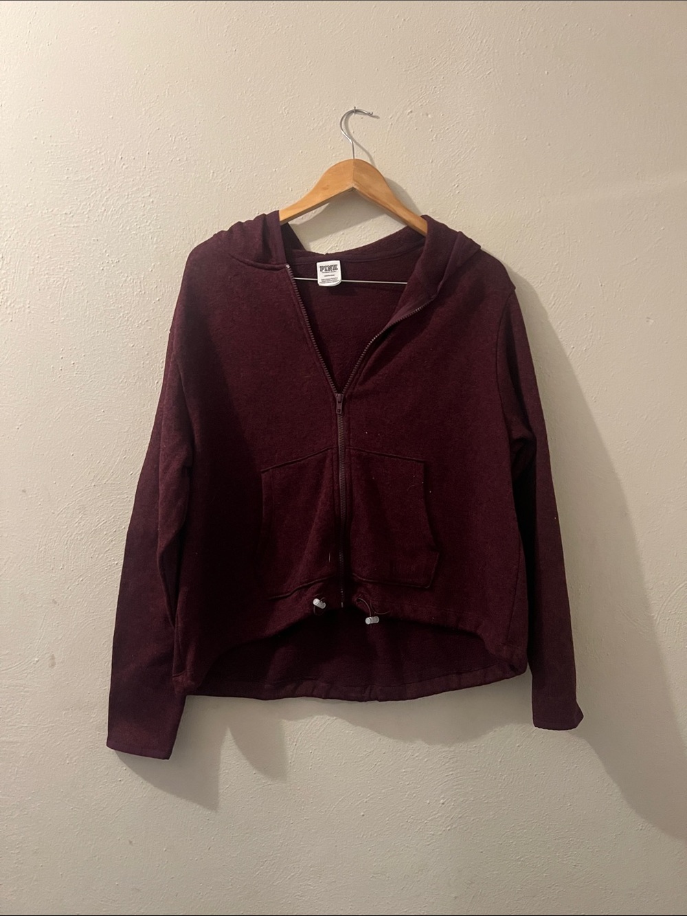 Pink Victoria Secret Marron Zip Up Jacket